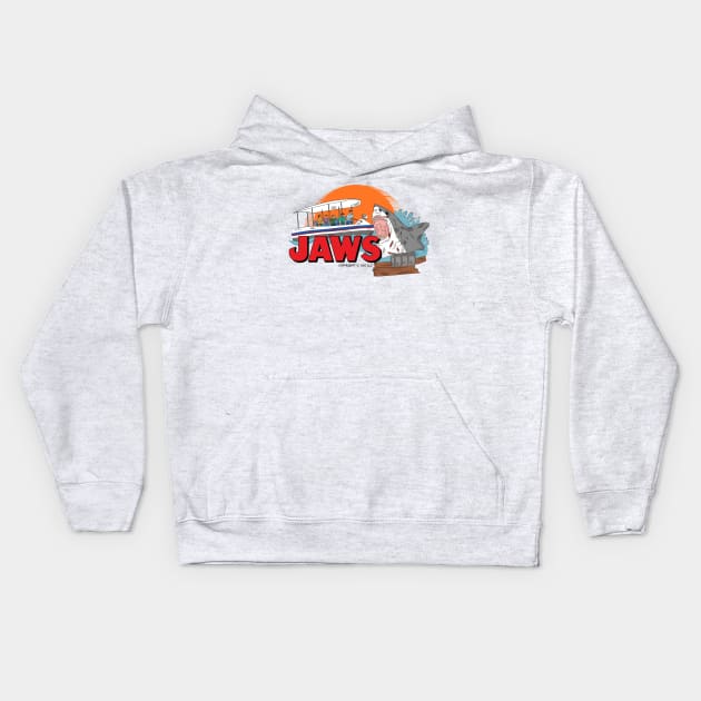 Ride The Jaws Kids Hoodie by DeepDiveThreads